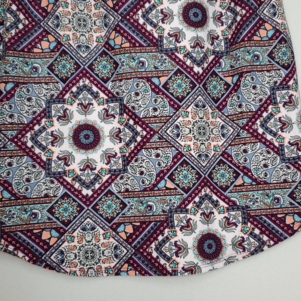 No Comment Mixed Print Sleeveless Mini Dress L - Picture 4 of 8